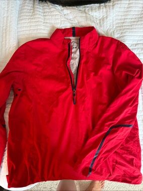 RLX Ralph Lauren Red Quarter-Zip Performance Pullover